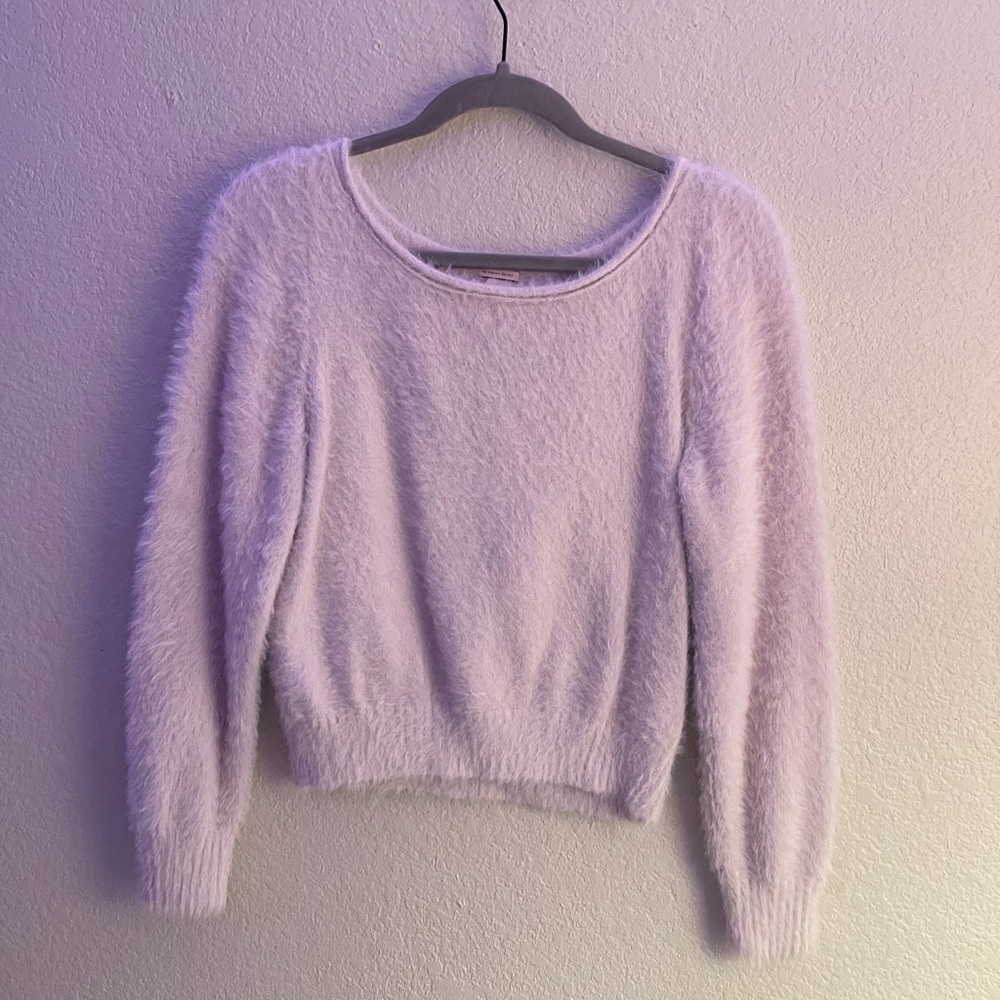 Lilac periwinkle scoop neck Sweater